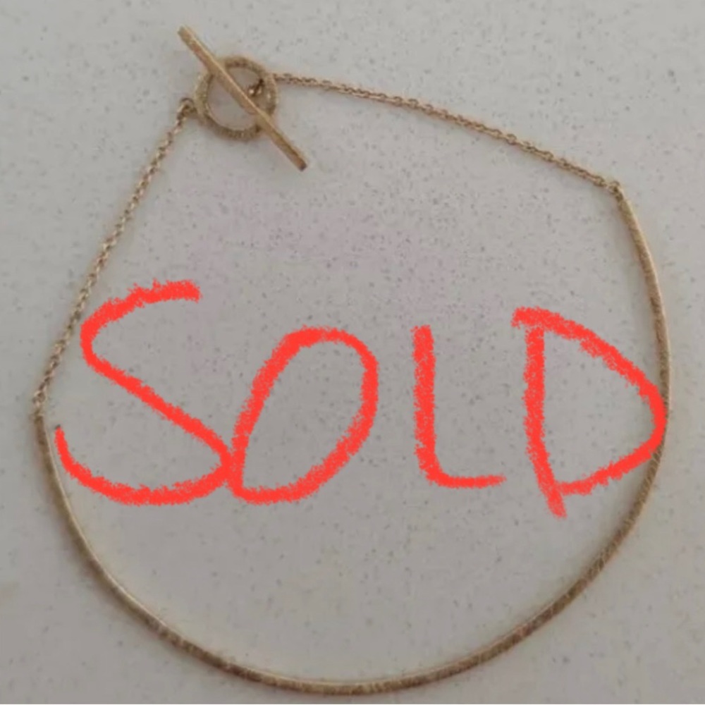 10K Yellow Gold Solid Toggle Bracelet Bangle Loren Stewart New